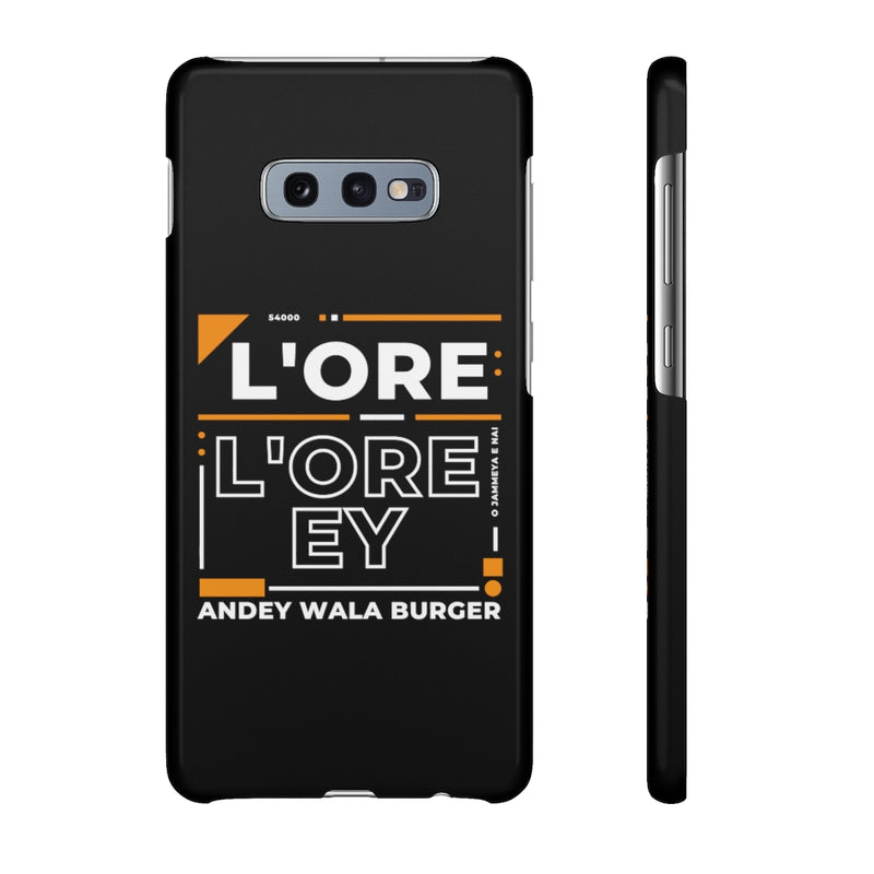 L'ore L'ore Ey Andey Wala Burger Jammeya E Nai Snap Cases iPhone or Samsung - Phone Case by GTA Desi Store