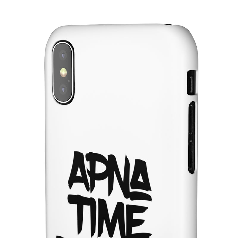 Apna Time Aayega Snap Cases iPhone or Samsung - iPhone X / Matte - Phone Case by GTA Desi Store