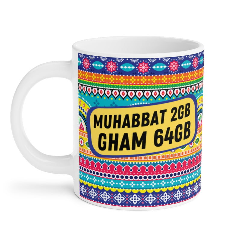 Muhabbat 2GB Gham 64Gb Ceramic Mugs (11oz\15oz\20oz) - Mug by GTA Desi Store