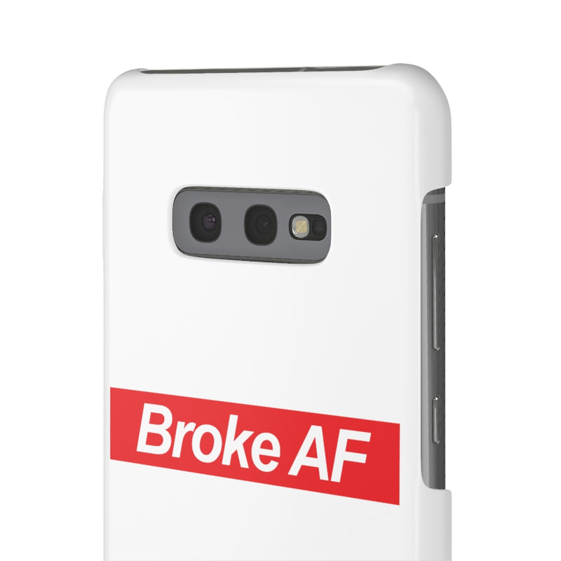 Broke AF Snap Cases iPhone or Samsung - Samsung Galaxy S10E / Glossy - Phone Case by GTA Desi Store