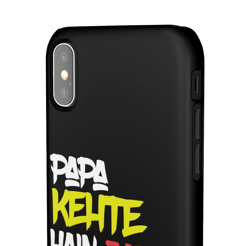 Papa Kehte Hain Bara Naam Karega Snap Cases iPhone or Samsung - iPhone XS / Matte - Phone Case by GTA Desi Store