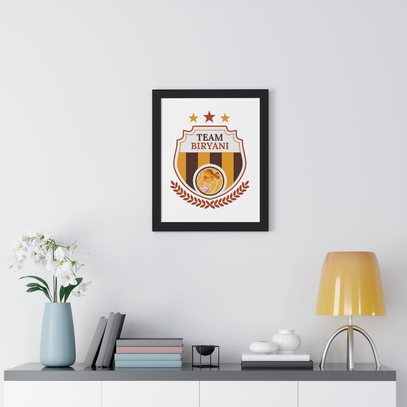 Team Biryani Framed Vertical Poster - Poster by GTA Desi Store
