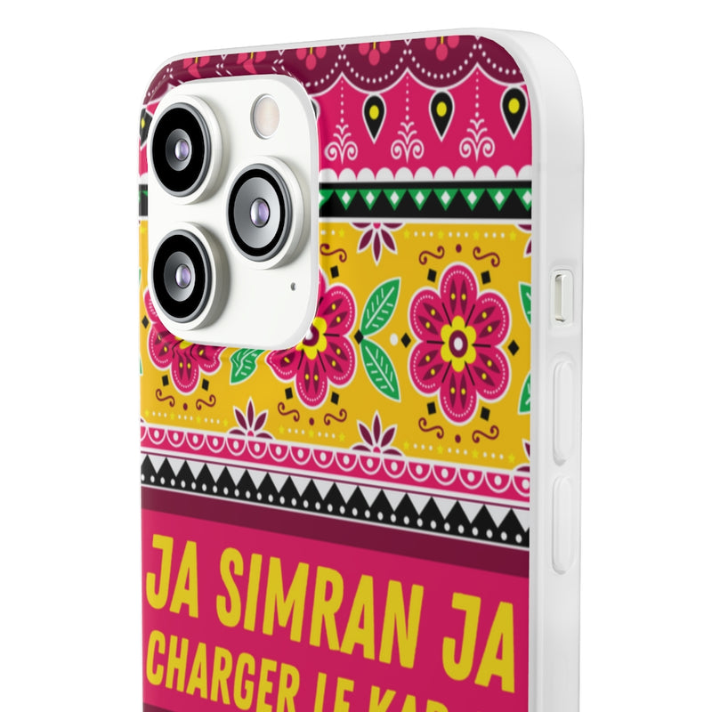 Ja Simran Ja Charger Le Kar Aa Flexi Cases - Phone Case by GTA Desi Store