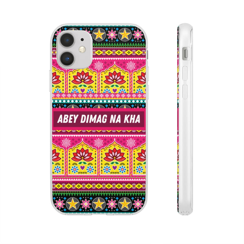 Abey Dimag Na Kha Flexi Cases - iPhone 11 - Phone Case by GTA Desi Store