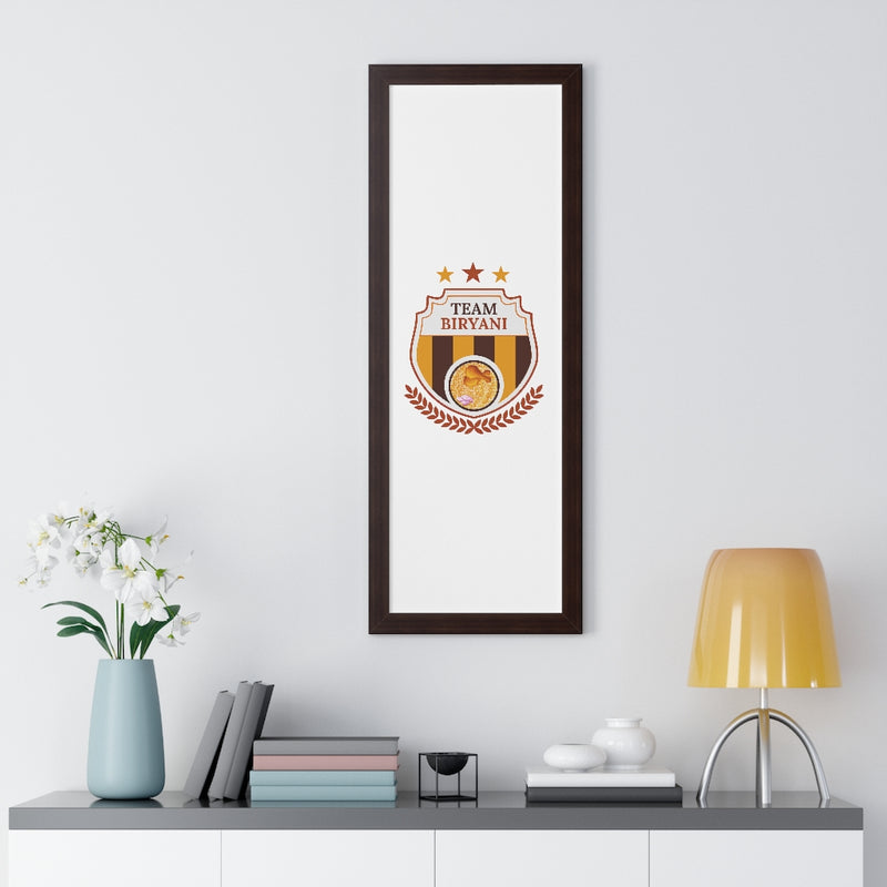 Team Biryani Framed Vertical Poster - Poster by GTA Desi Store
