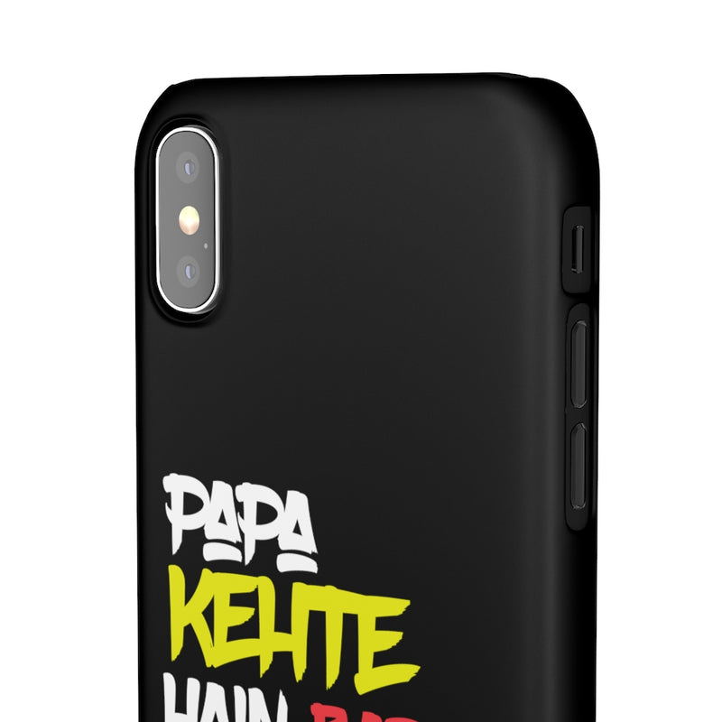 Papa Kehte Hain Bara Naam Karegi Snap Cases iPhone or Samsung - iPhone XS / Matte - Phone Case by GTA Desi Store