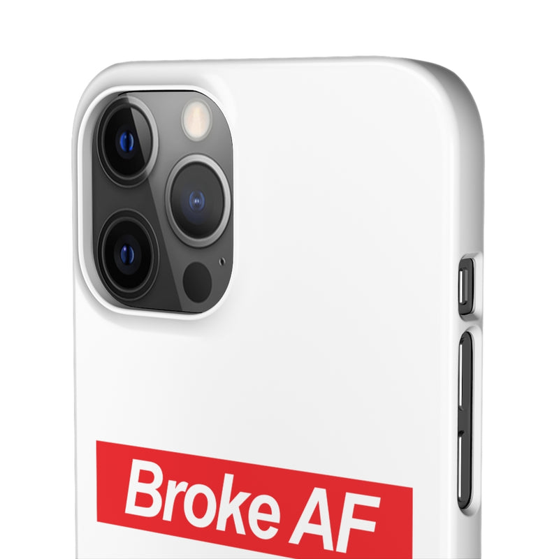 Broke AF Snap Cases iPhone or Samsung - iPhone 12 Pro Max / Glossy - Phone Case by GTA Desi Store