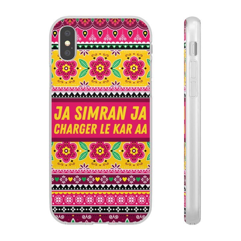 Ja Simran Ja Charger Le Kar Aa Flexi Cases - iPhone XS with gift packaging - Phone Case by GTA Desi Store