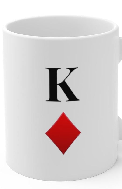 King of Diamonds Ceramic Mugs (11oz\15oz\20oz) - 11oz / White - Mug by GTA Desi Store
