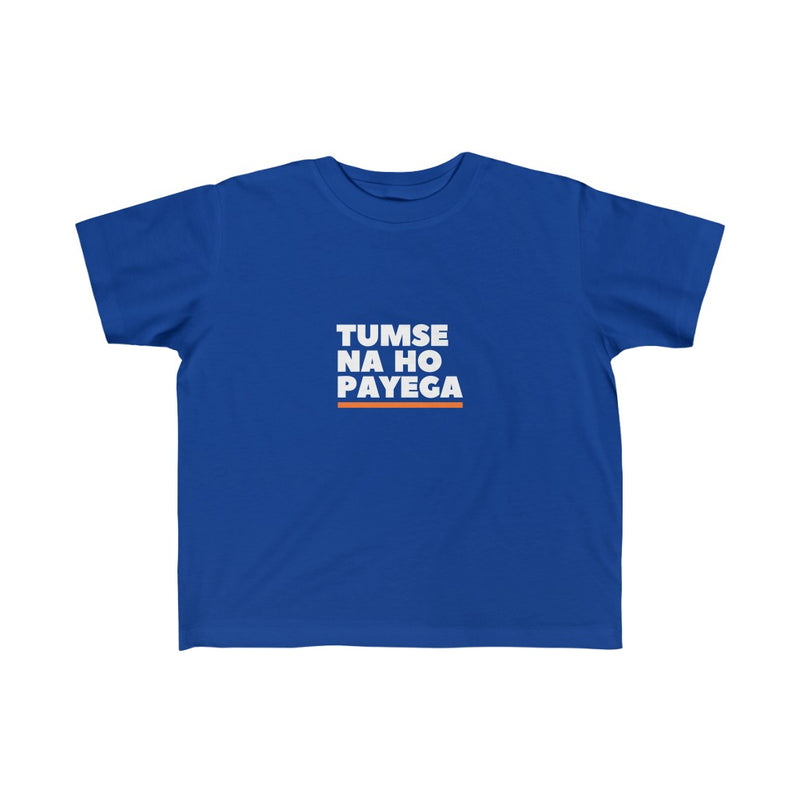Tumse Na Ho Payega Kid's Fine Jersey Tee - Royal / 2T - Kids clothes by GTA Desi Store