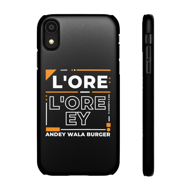 L'ore L'ore Ey Andey Wala Burger Jammeya E Nai Snap Cases iPhone or Samsung - Phone Case by GTA Desi Store
