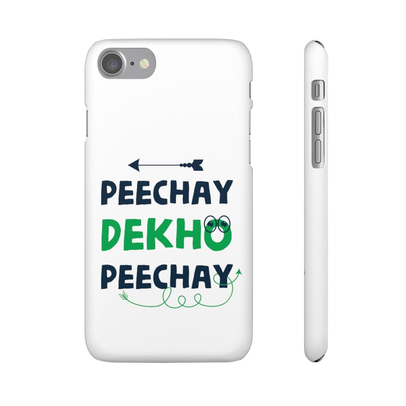 Peechay Dekho Peechay Snap Cases iPhone or Samsung - Phone Case by GTA Desi Store