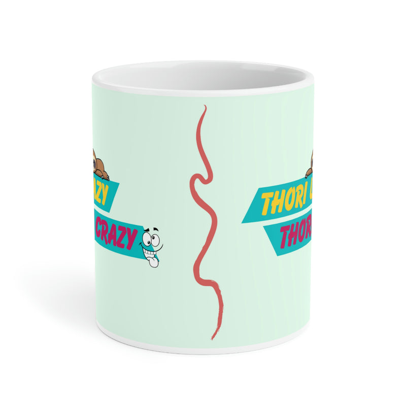 THORI LAZY THORI CRAZY Ceramic Mugs (11oz)