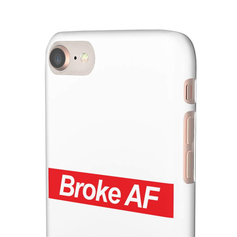 Broke AF Snap Cases iPhone or Samsung - iPhone 8 / Matte - Phone Case by GTA Desi Store