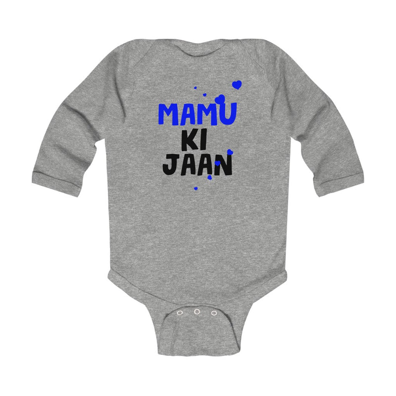Mamu Infant Long Sleeve Bodysuit - Heather / NB (0-3M) - Kids clothes by GTA Desi Store
