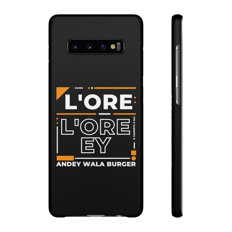 L'ore L'ore Ey Andey Wala Burger Jammeya E Nai Snap Cases iPhone or Samsung - Phone Case by GTA Desi Store