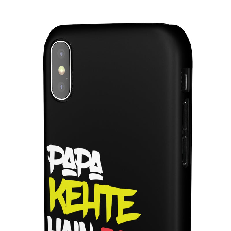 Papa Kehte Hain Bara Naam Karega Snap Cases iPhone or Samsung - iPhone X / Matte - Phone Case by GTA Desi Store