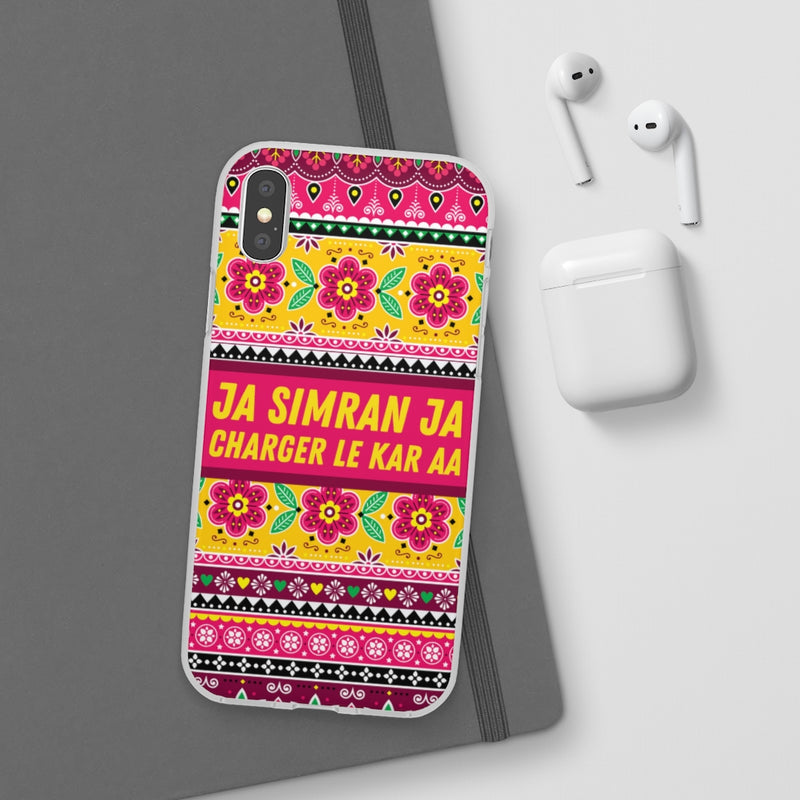 Ja Simran Ja Charger Le Kar Aa Flexi Cases - Phone Case by GTA Desi Store