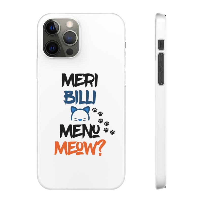Meri Billi Menu Meow Snap Cases iPhone or Samsung - Phone Case by GTA Desi Store