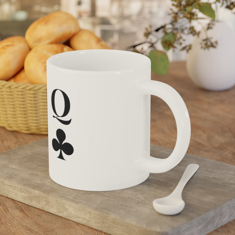 Queen of Clubs Ceramic Mugs (11oz\15oz\20oz) - Mug by GTA Desi Store