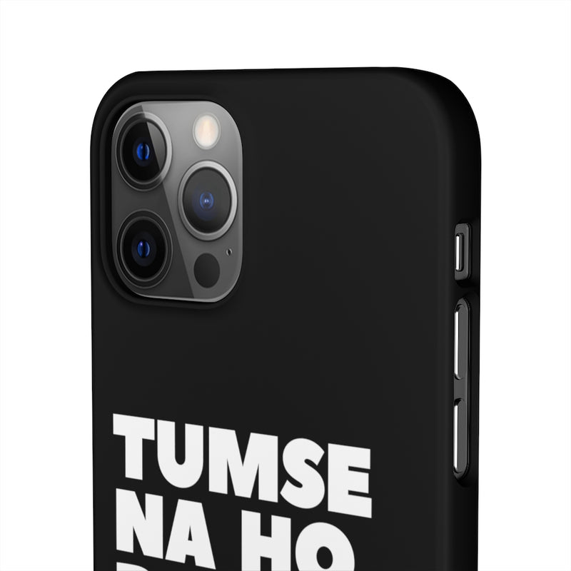 Tumse Na Ho Payega Snap Cases iPhone or Samsung - iPhone 12 Pro / Matte - Phone Case by GTA Desi Store