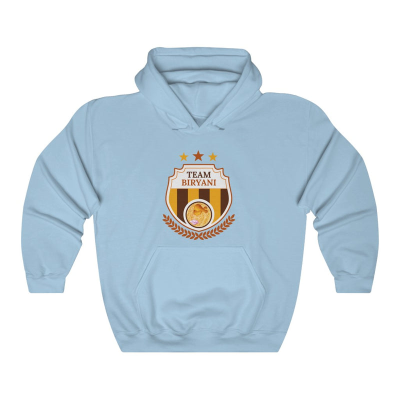 Team Biryani Unisex Heavy Blend™ Hooded Sweatshirt - Light Blue / S - Hoodie by GTA Desi Store