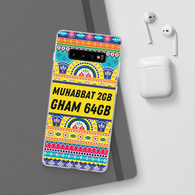 Muhabbat 2GB Gham 64GB Flexi Cases - Phone Case by GTA Desi Store