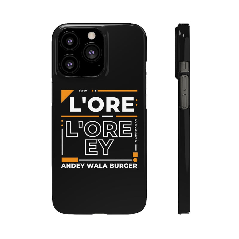 L'ore L'ore Ey Andey Wala Burger Jammeya E Nai Snap Cases iPhone or Samsung - Phone Case by GTA Desi Store