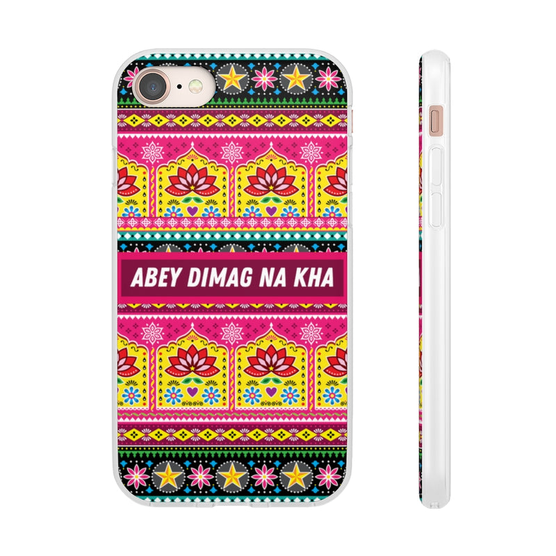 Abey Dimag Na Kha Flexi Cases - iPhone 8 with gift packaging - Phone Case by GTA Desi Store