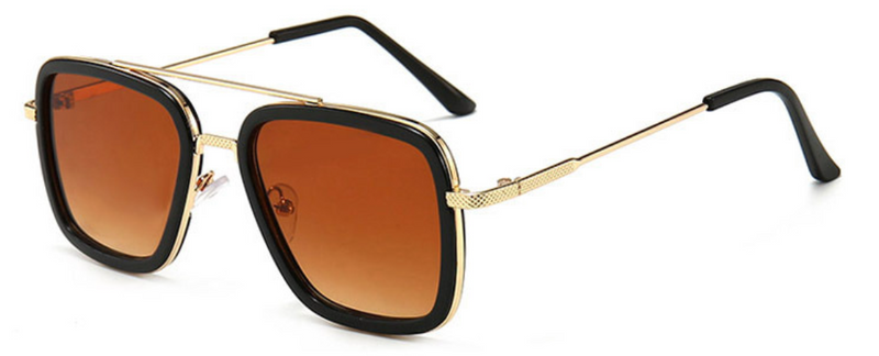 Tony Stark Glasses - Brown - by GTA Desi Store