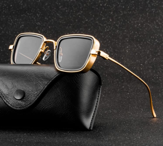 Kabir Singh Glasses - Black with Gold frame - by GTA Desi Store