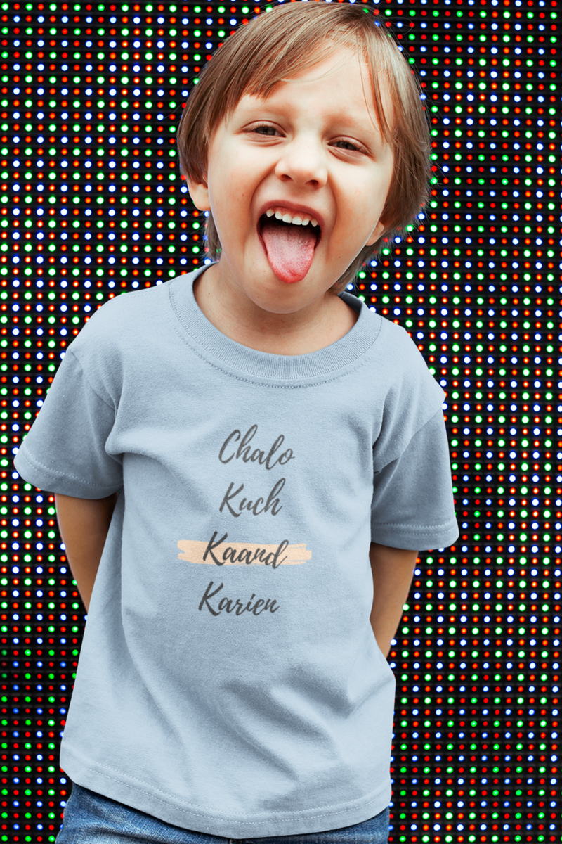 Chalo Kuch Kaand Karien Kid's Fine Jersey Tee - Kids clothes by GTA Desi Store