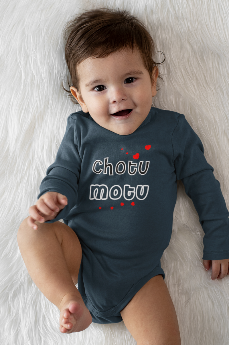 Chotu Motu Infant Long Sleeve Bodysuit - Kids clothes by GTA Desi Store