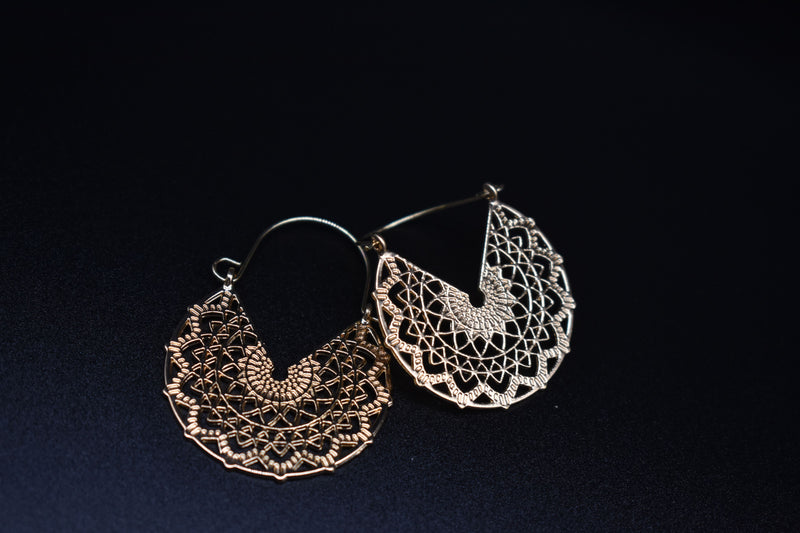 Gold Thin Traditional Trendy Earrings - Earrings by GTA Desi Store