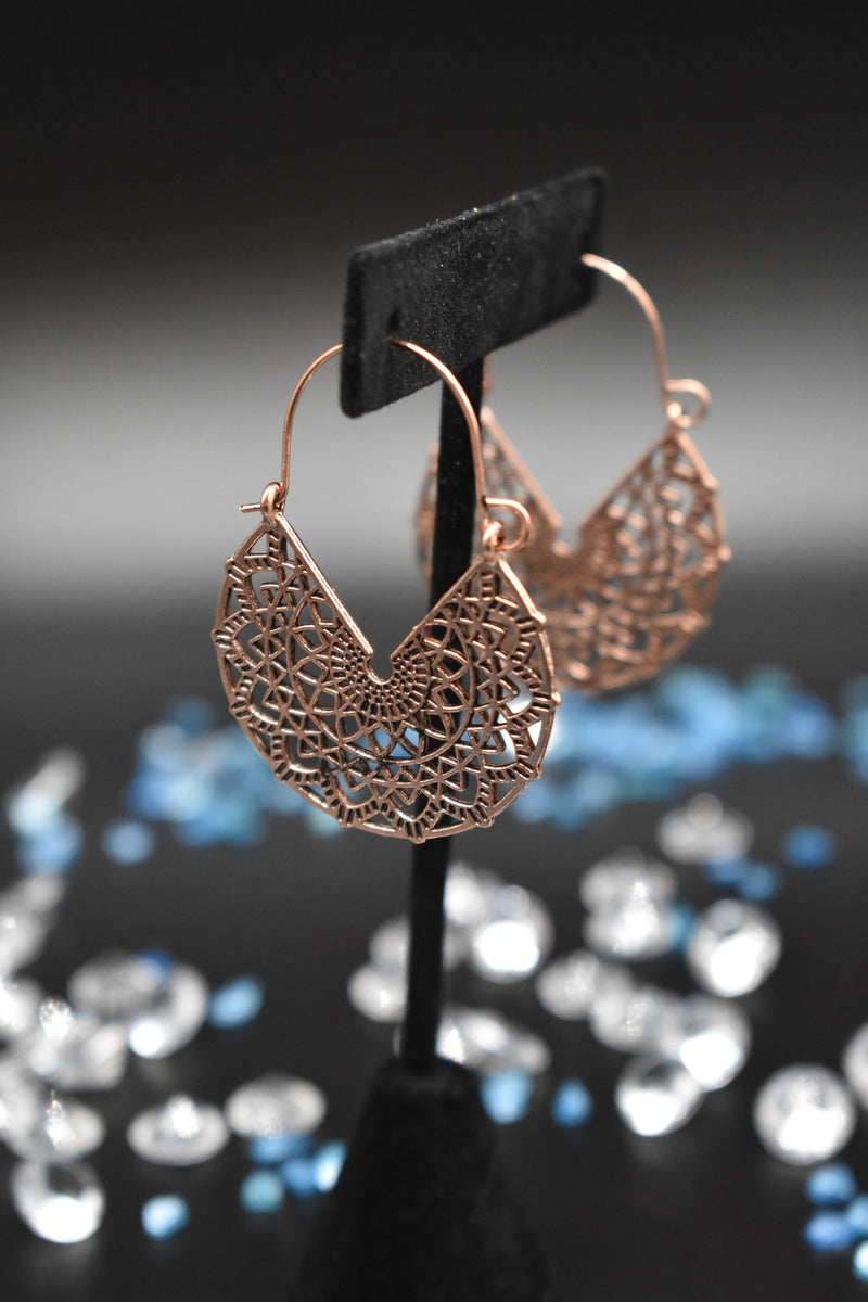 Gold Thin Traditional Trendy Earrings - Earrings by GTA Desi Store