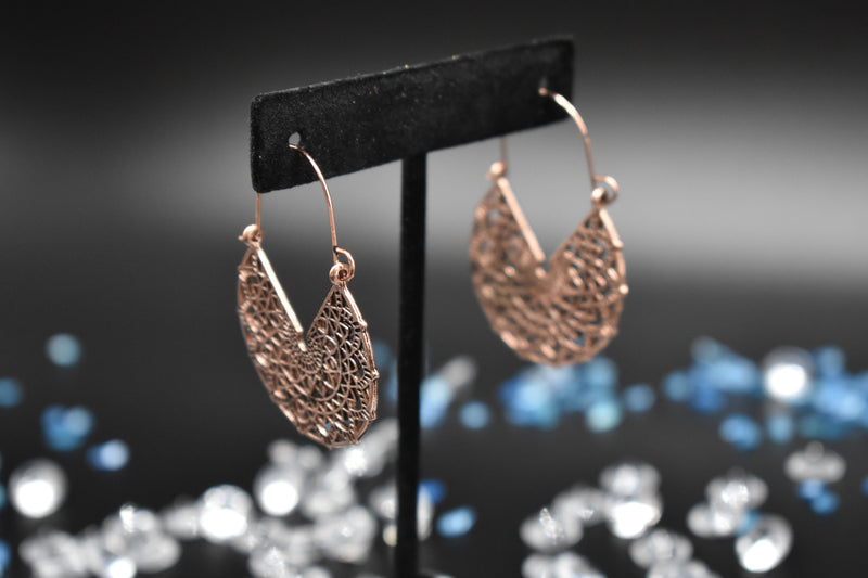 Gold Thin Traditional Trendy Earrings - Earrings by GTA Desi Store