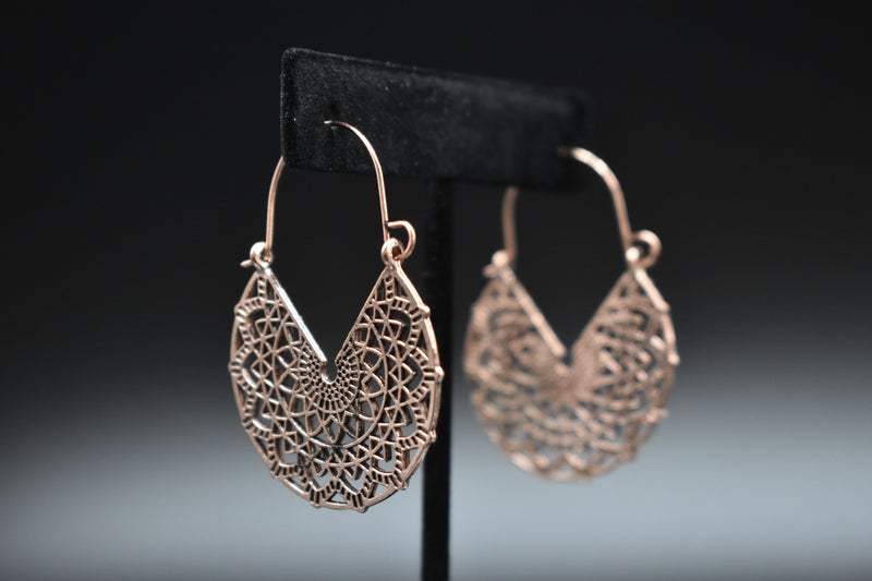 Gold Thin Traditional Trendy Earrings - Earrings by GTA Desi Store