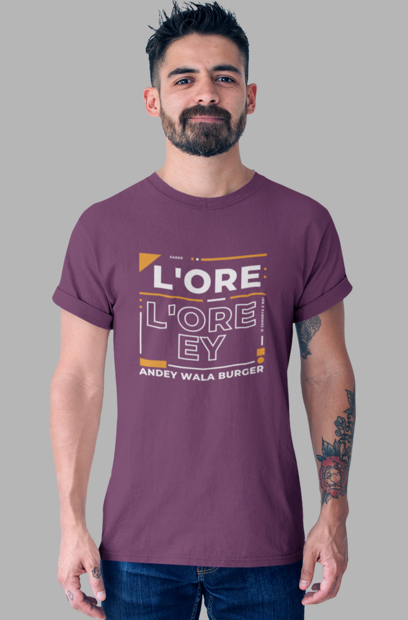 L'ore L'ore Ey Andey Wala Burger Jammeya E Nai Unisex Softstyle T-Shirt - T-Shirt by GTA Desi Store