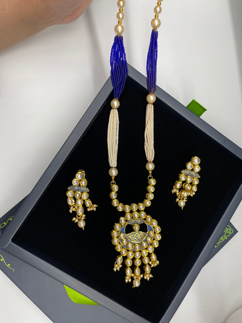 Kundan Mala set - Necklaces by GTA Desi Store