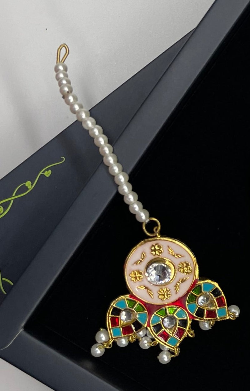 Meenakari Jewellery Set - Necklaces by GTA Desi Store