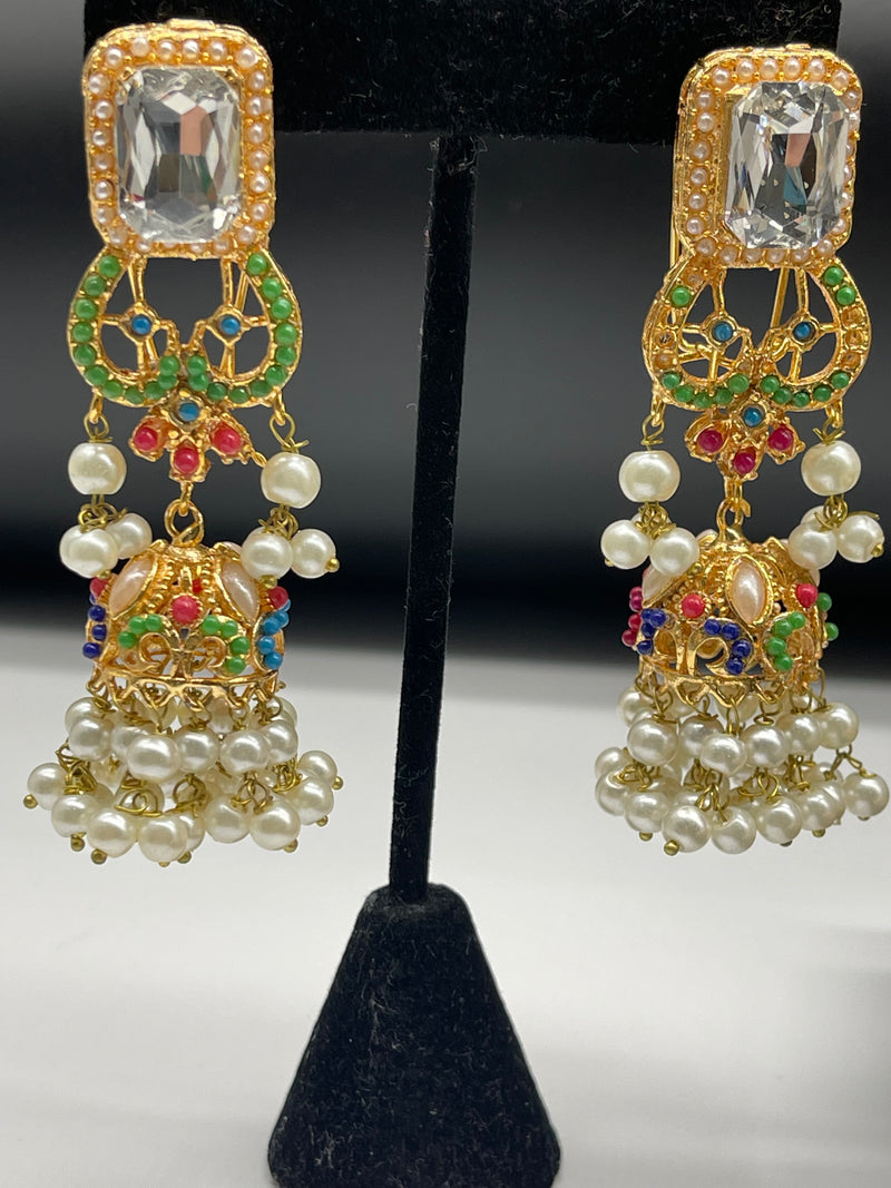 Multicolor Choker Set, Colorful Jewellery Set - Necklaces by GTA Desi Store