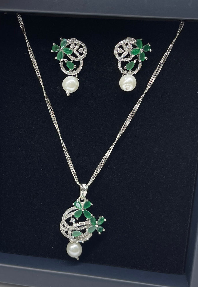 Pearl Necklace with Earrings - Necklaces by GTA Desi Store