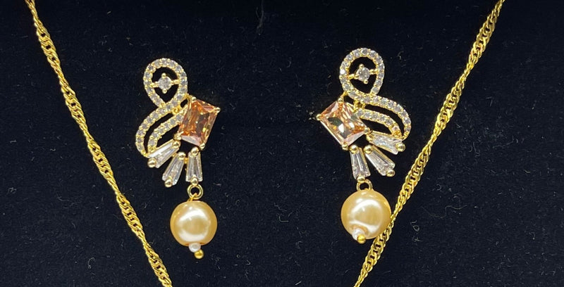 Beautiful Crystal Necklace Set - Necklaces by GTA Desi Store