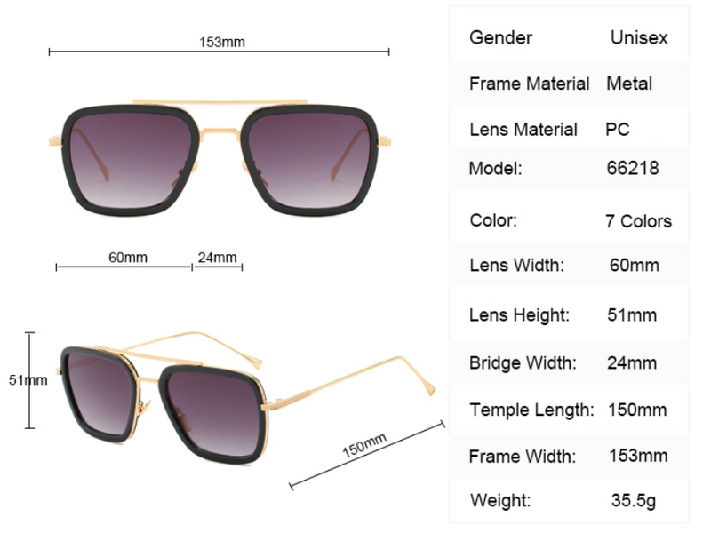 Tony Stark Glasses - by GTA Desi Store