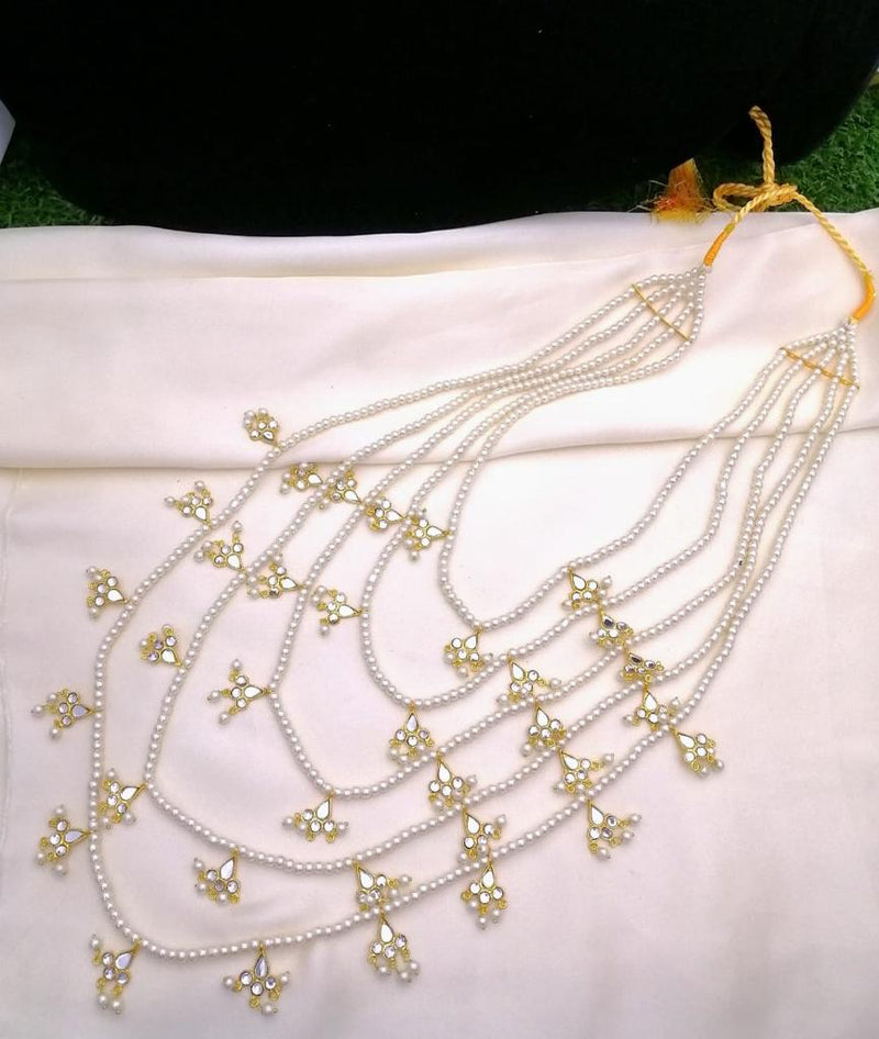 Buy Kundan Pearl Mala - Necklaces by GTA Desi Store