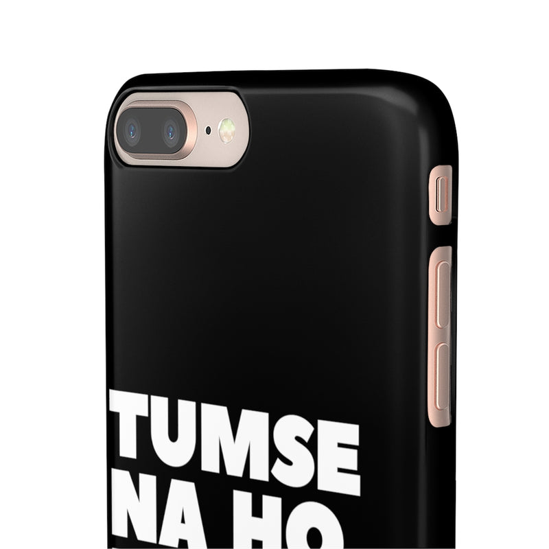 Tumse Na Ho Payega Snap Cases iPhone or Samsung - iPhone 8 Plus / Glossy - Phone Case by GTA Desi Store