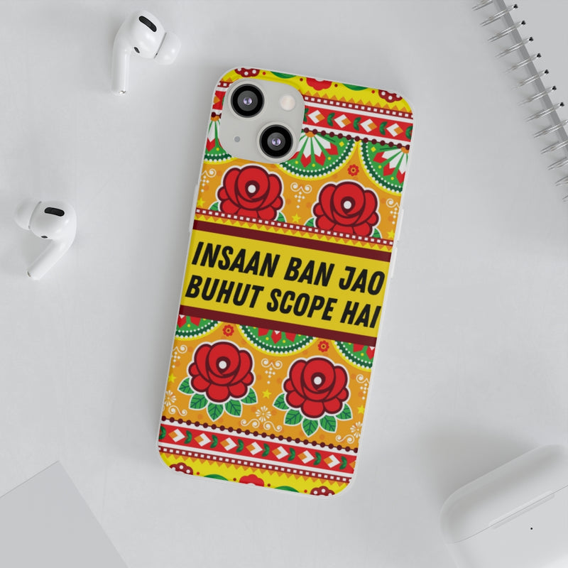 Insaan ban Jao Buhut Scope hai Flexi Cases - Phone Case by GTA Desi Store