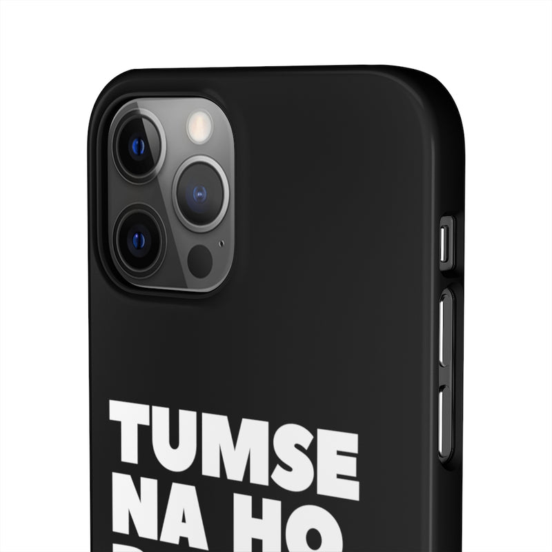 Tumse Na Ho Payega Snap Cases iPhone or Samsung - iPhone 12 Pro / Glossy - Phone Case by GTA Desi Store