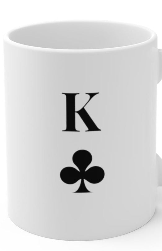 King of Clubs Ceramic Mugs (11oz\15oz\20oz) - 11oz / White - Mug by GTA Desi Store