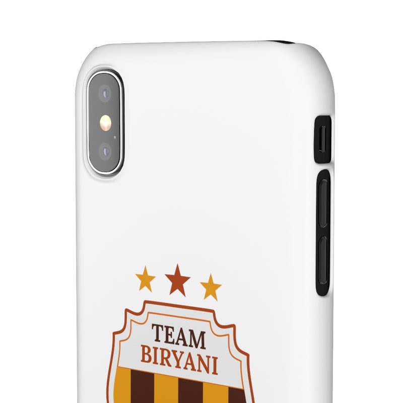 Team Biryani Snap Cases iPhone or Samsung - iPhone XS / Matte - Phone Case by GTA Desi Store